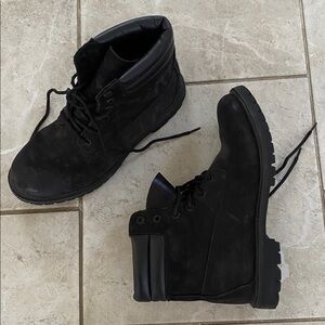 NWOT Timberland Black Leather Waterproof Combat Boots 9